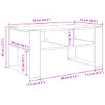 Casa si Gradina - Mobilier - Mese si birouri - Masute de cafea - Masa de cafea Lemn vechi 92 x 53 x 45 cm Lemn compozit - Infinity.ro