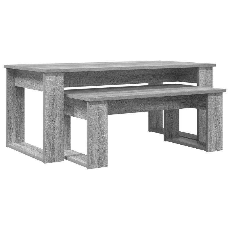 Casa si Gradina - Mobilier - Mese si birouri - Masute de cafea - Set de masute de cafea 2 pcs Gri Sonoma Lemn compozit - Infinity.ro