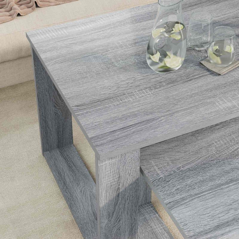 Casa si Gradina - Mobilier - Mese si birouri - Masute de cafea - Set de masute de cafea 2 pcs Gri Sonoma Lemn compozit - Infinity.ro