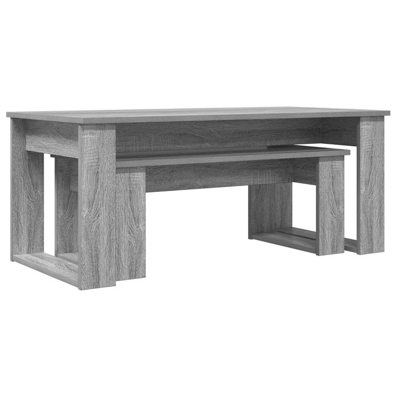 Casa si Gradina - Mobilier - Mese si birouri - Masute de cafea - Set de masute de cafea 2 pcs Gri Sonoma Lemn compozit - Infinity.ro