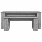 Casa si Gradina - Mobilier - Mese si birouri - Masute de cafea - Set de masute de cafea 2 pcs Gri Sonoma Lemn compozit - Infinity.ro