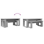 Casa si Gradina - Mobilier - Mese si birouri - Masute de cafea - Set de masute de cafea 2 pcs Gri Sonoma Lemn compozit - Infinity.ro