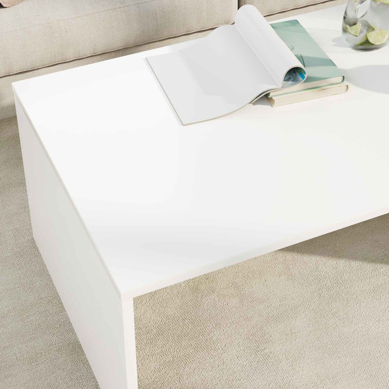 Casa si Gradina - Mobilier - Mese si birouri - Masute de cafea - Masa de cafea Alb 95 x 50 x 34 cm Lemn compozit - Infinity.ro