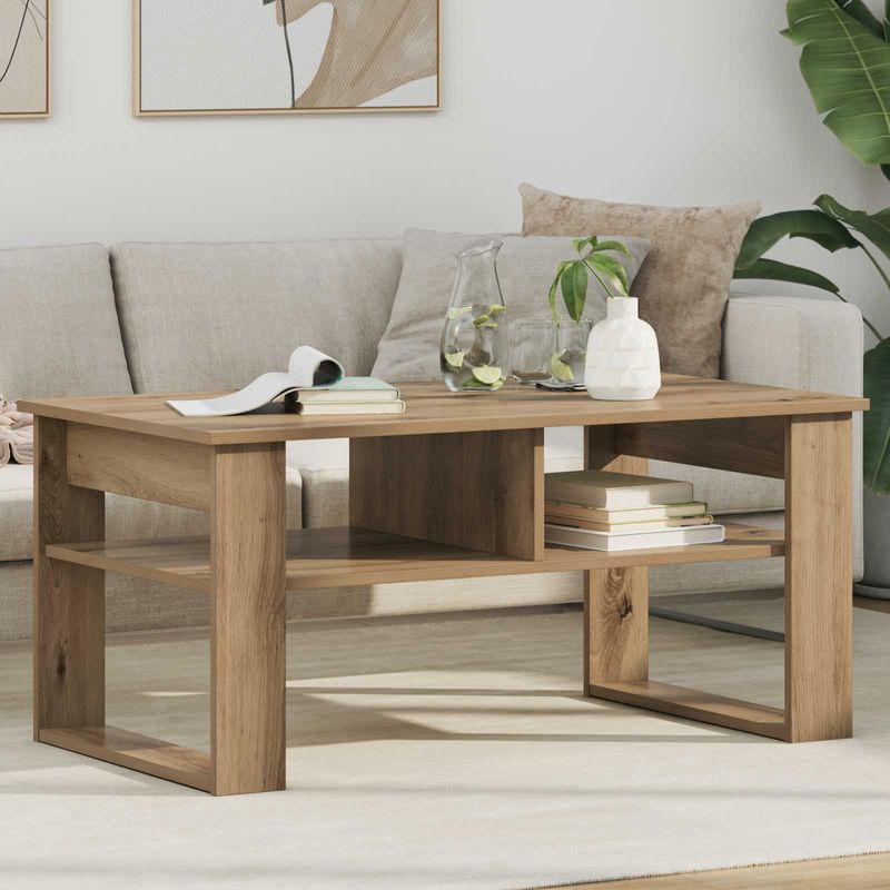Casa si Gradina - Mobilier - Mese si birouri - Masute de cafea - Masa de cafea Stejar Artizanal 96 x 54 x 44 cm Lemn compozit - Infinity.ro