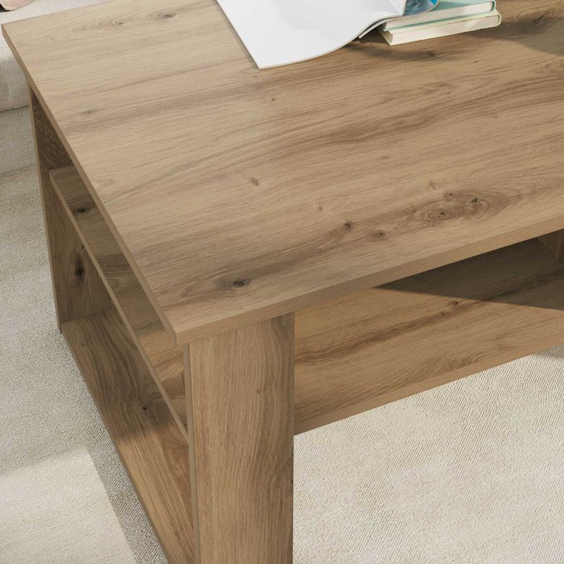 Casa si Gradina - Mobilier - Mese si birouri - Masute de cafea - Masa de cafea Stejar Artizanal 96 x 54 x 44 cm Lemn compozit - Infinity.ro