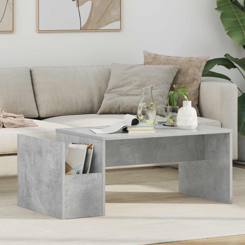 Casa si Gradina - Mobilier - Mese si birouri - Masute de cafea - Masa de cafea Gri din beton 90 x 45 x 35 cm Lemn compozit - Infinity.ro