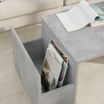 Casa si Gradina - Mobilier - Mese si birouri - Masute de cafea - Masa de cafea Gri din beton 90 x 45 x 35 cm Lemn compozit - Infinity.ro