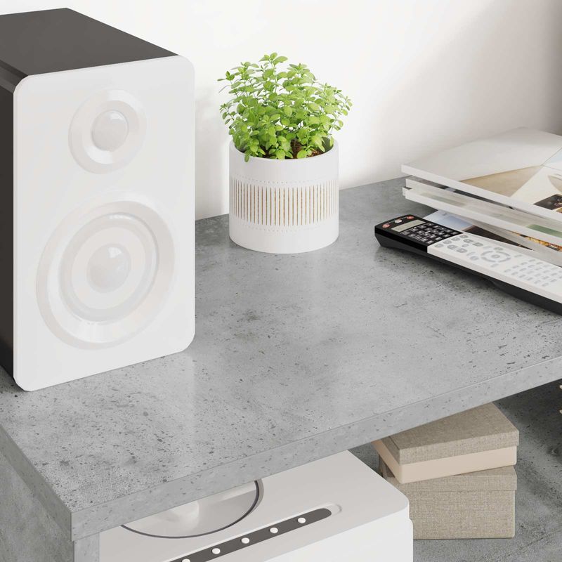 Casa si Gradina - Mobilier - Comode si corpuri - Comode - Cabinet TV Gri din beton 80 x 35 x 40 cm Lemn compozit - Infinity.ro