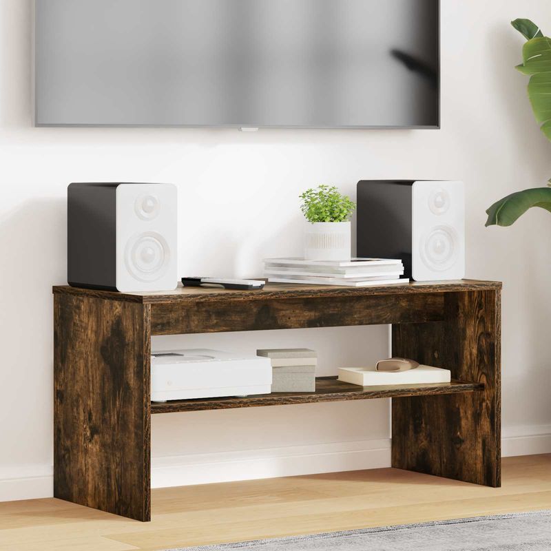 Casa si Gradina - Mobilier - Comode si corpuri - Comode - Cabinet TV Stejar fumuriu 80 x 35 x 40 cm Lemn compozit - Infinity.ro