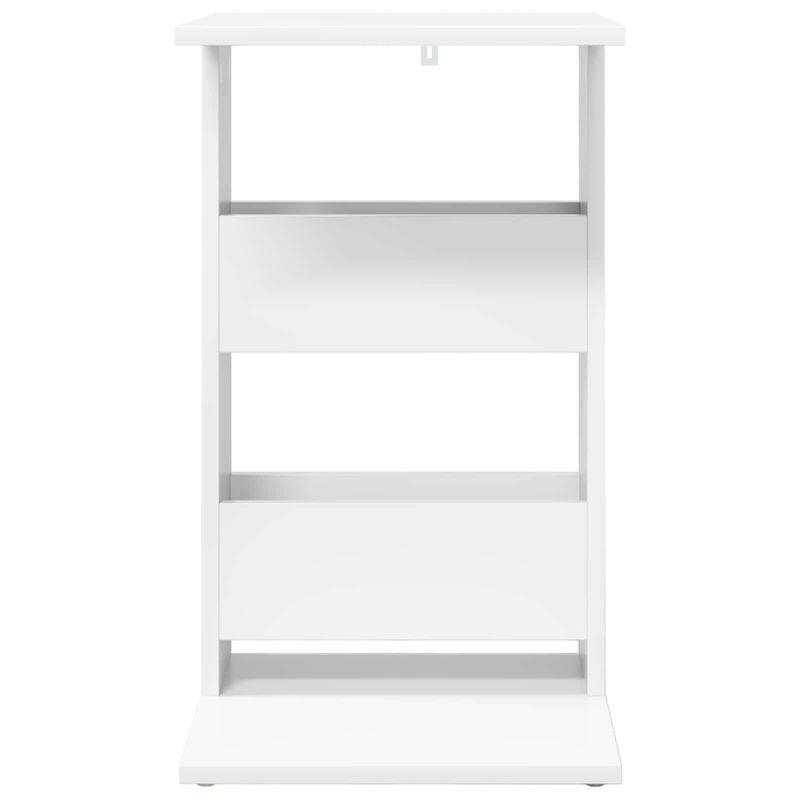 Casa si Gradina - Mobilier - Mese si birouri - Mese living - Masa laterala Alb 40 x 35 x 60,5 cm Lemn compozit - Infinity.ro