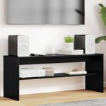 Casa si Gradina - Mobilier - Comode si corpuri - Comode - Cabinet TV Stejar Negru 100 x 30 x 40 cm Lemn compozit - Infinity.ro