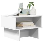 Casa si Gradina - Mobilier - Mese si birouri - Masute de cafea - Masa de cafea Alb 48 x 46 x 35 cm Lemn compozit - Infinity.ro