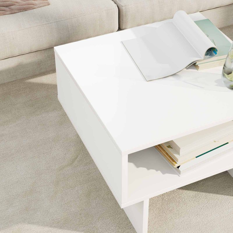 Casa si Gradina - Mobilier - Mese si birouri - Masute de cafea - Masa de cafea Alb 48 x 46 x 35 cm Lemn compozit - Infinity.ro