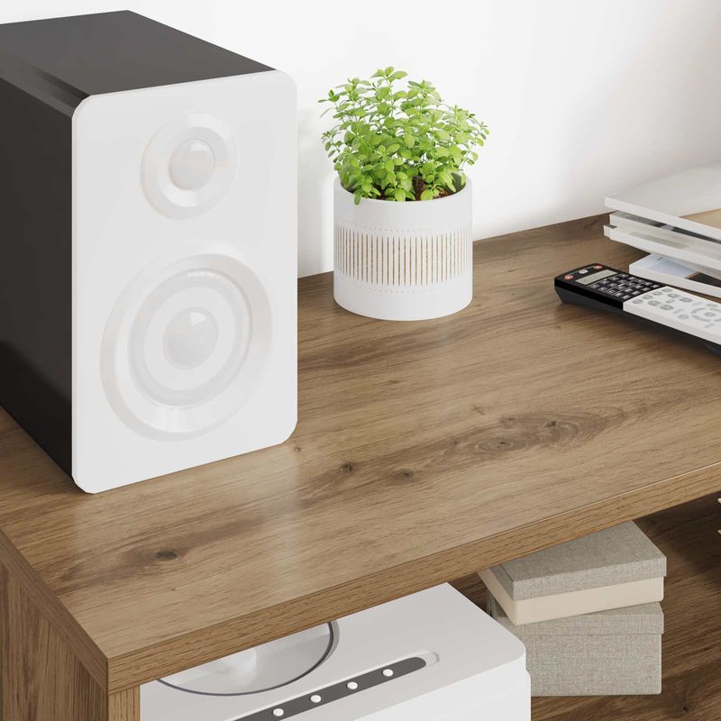 Casa si Gradina - Mobilier - Comode si corpuri - Comode - Cabinet TV Stejar Artizanal 100 x 35 x 40 cm Lemn compozit - Infinity.ro
