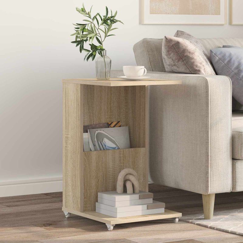 Casa si Gradina - Mobilier - Mese si birouri - Mese living - Masa laterala Stejar Sonoma 40 x 35 x 60 cm Lemn compozit - Infinity.ro