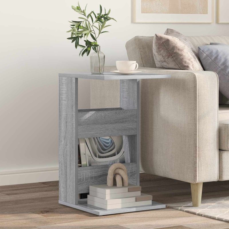 Casa si Gradina - Mobilier - Mese si birouri - Mese living - Masa laterala Gri Sonoma 40 x 35 x 60,5 cm Lemn compozit - Infinity.ro