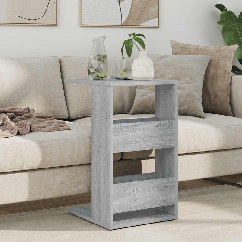 Casa si Gradina - Mobilier - Mese si birouri - Mese living - Masa laterala Gri Sonoma 40 x 35 x 60,5 cm Lemn compozit - Infinity.ro