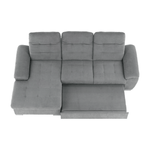 Casa si Gradina - Mobilier - Canapele si coltare - Coltare - Coltar, mustar tesatura, gri, stanga, EVANGELIN - Infinity.ro