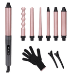 Ingrijire personala si Cosmetice - Aparate & accesorii ingrijire personala - Hair styling - Ondulatoare - Ondulator profesional cu 6 capete incalzire rapida si manusa - Infinity.ro