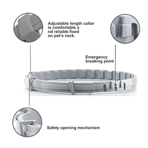 Set 2 x Zgarda CAINI anti purici si capuse 62 cm / 60 grame Antiparazitara