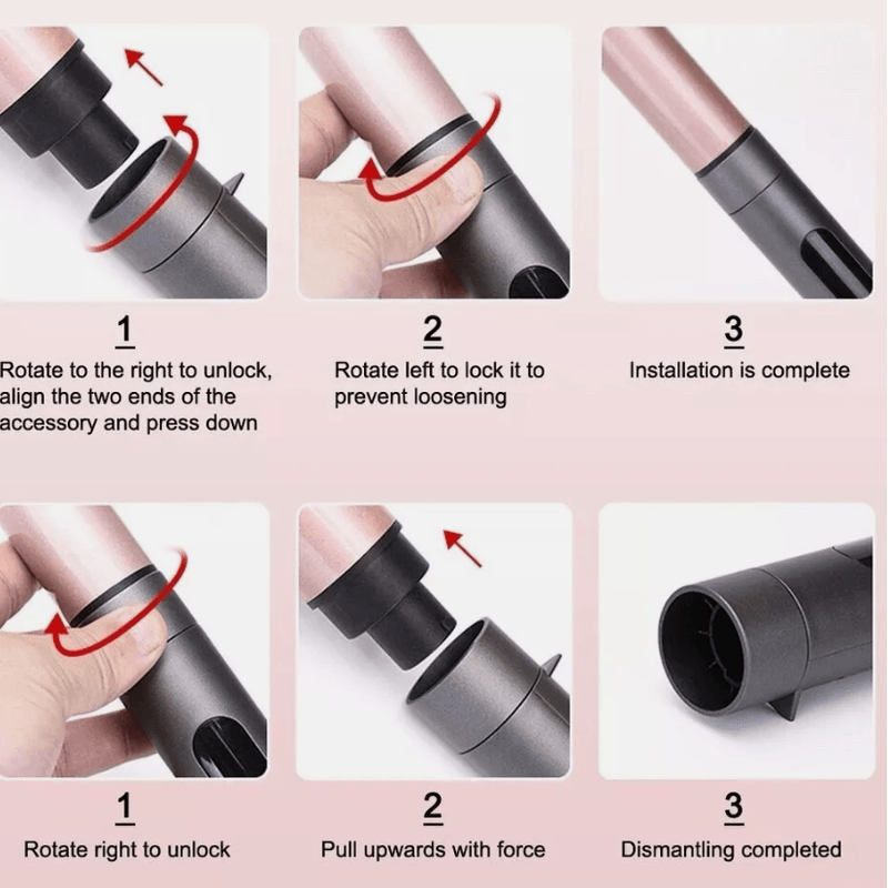 Ingrijire personala si Cosmetice - Aparate & accesorii ingrijire personala - Hair styling - Ondulatoare - Ondulator profesional cu 6 capete incalzire rapida si manusa - Infinity.ro