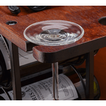 Casa si Gradina - Mobilier - Organizare si depozitare - Organizatoare pentru sertare si dulapuri - Suport din lemn organizator pentru 6 sticle de vin si 2 pahare - Infinity.ro