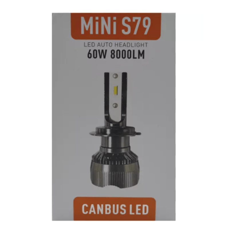 Auto si Moto - Electrice auto - Iluminare si semnalizare - Becuri auto - Set 2 becuri auto S79 H7 60W 8000 lumeni canbus - Infinity.ro