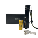 Casa si Gradina - Corpuri si surse de iluminat - Iluminat exterior - Lanterne - Lanterna LED din aluminiu COBA CB 701 cu baterie 9800mAh  incarcare USB Type C 5 moduri de iluminare - Infinity.ro