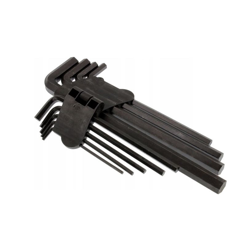 Casa si Gradina - Constructii - Scule de mana si unelte - Chei si truse chei - Set 9 chei imbus hexagonale tip L Otel dimensiune de la 3 la 14 mm - Infinity.ro