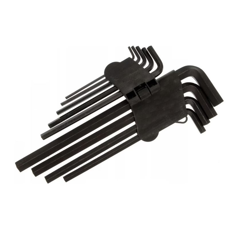 Casa si Gradina - Constructii - Scule de mana si unelte - Chei si truse chei - Set 9 chei imbus hexagonale tip L Otel dimensiune de la 3 la 14 mm - Infinity.ro