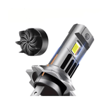 Auto si Moto - Electrice auto - Iluminare si semnalizare - Becuri auto - Set 2 becuri LED H7 cu ventilator 60W/set 12V - Infinity.ro