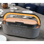 TV, Audio-Video si Foto - Portabile audio - Boxe portabile - Boxa Bluetooth MD S305 cu lumina LED incarcator wireless si ceas - Infinity.ro