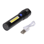 Casa si Gradina - Corpuri si surse de iluminat - Iluminat exterior - Lanterne - Lanterna TD-C81 cu LED CREE 3 W, LED lateral COB 3 W, acumulator integrat, zoom telescopic - Infinity.ro