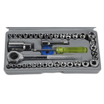 Casa si Gradina - Constructii - Scule de mana si unelte - Chei si truse chei - Trusa 40 piese tubulare capete si cheie clichet - Infinity.ro