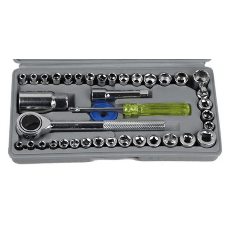 Casa si Gradina - Constructii - Scule de mana si unelte - Chei si truse chei - Trusa 40 piese tubulare capete si cheie clichet - Infinity.ro