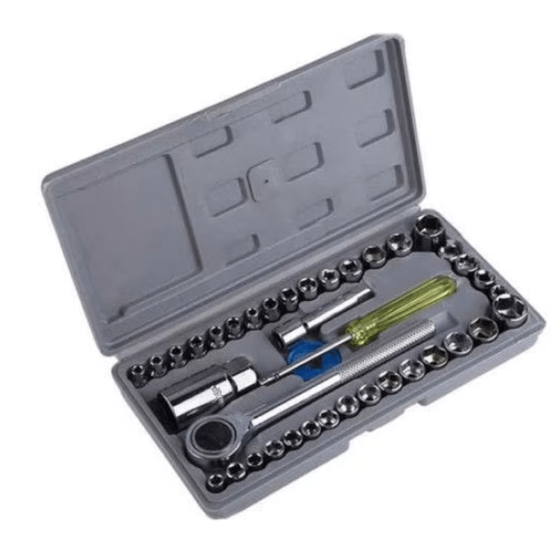 Casa si Gradina - Constructii - Scule de mana si unelte - Chei si truse chei - Trusa 40 piese tubulare capete si cheie clichet - Infinity.ro