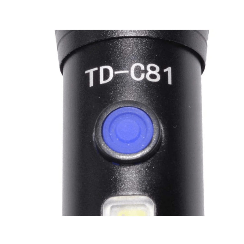 Casa si Gradina - Corpuri si surse de iluminat - Iluminat exterior - Lanterne - Lanterna TD-C81 cu LED CREE 3 W, LED lateral COB 3 W, acumulator integrat, zoom telescopic - Infinity.ro