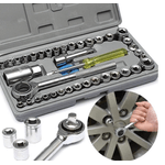 Casa si Gradina - Constructii - Scule de mana si unelte - Chei si truse chei - Trusa 40 piese tubulare capete si cheie clichet - Infinity.ro