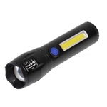 Casa si Gradina - Corpuri si surse de iluminat - Iluminat exterior - Lanterne - Lanterna TD-C81 cu LED CREE 3 W, LED lateral COB 3 W, acumulator integrat, zoom telescopic - Infinity.ro