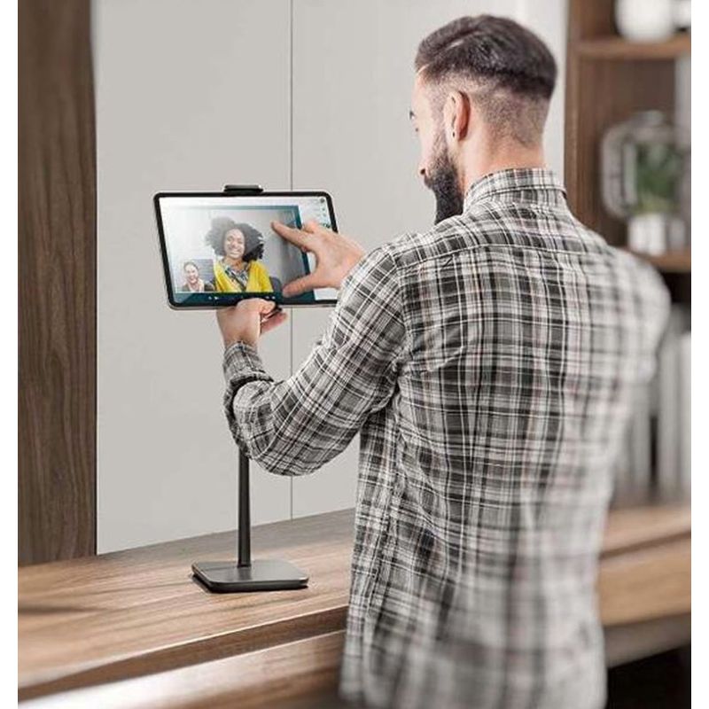 TV, Audio-Video si Foto - Portabile audio - Casti audio - Suport Reglabil pentru Telefon/Tableta de birou cu suport pentru Casti Q-ZJ201 - Infinity.ro