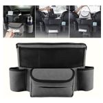 Auto si Moto - Piese auto si accesorii - Interior auto - Accesorii interior - Organizator Multifunctional de Masini intre Scaune cu 2 Suport Pahare - Infinity.ro