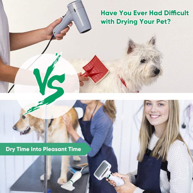 Petshop - Accesorii petshop - Alte accesorii petshop - Perie cu feon 2 in 1 pentru caini si pisici , Uscator de par pentru animale - Infinity.ro