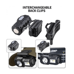 Casa si Gradina - Corpuri si surse de iluminat - Iluminat exterior - Lanterne - Lanterna de cap T131 cu senzor de miscare si clema pentru palarie USB XPE LED 400 lm - Infinity.ro