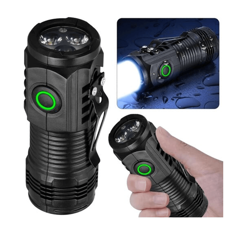 Casa si Gradina - Corpuri si surse de iluminat - Iluminat exterior - Lanterne - Mini lanterna de mana puternica cu 3 LED - Infinity.ro