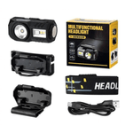 Casa si Gradina - Corpuri si surse de iluminat - Iluminat exterior - Lanterne - Lanterna de cap T131 cu senzor de miscare si clema pentru palarie USB XPE LED 400 lm - Infinity.ro