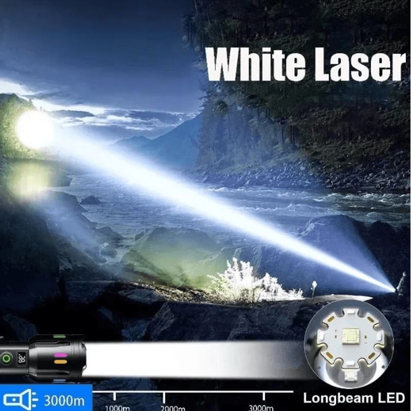 Casa si Gradina - Corpuri si surse de iluminat - Iluminat exterior - Lanterne - Lanterna tactica profesionala 6500lm KH W515 incarcare tip C 26650mah baterie - Infinity.ro