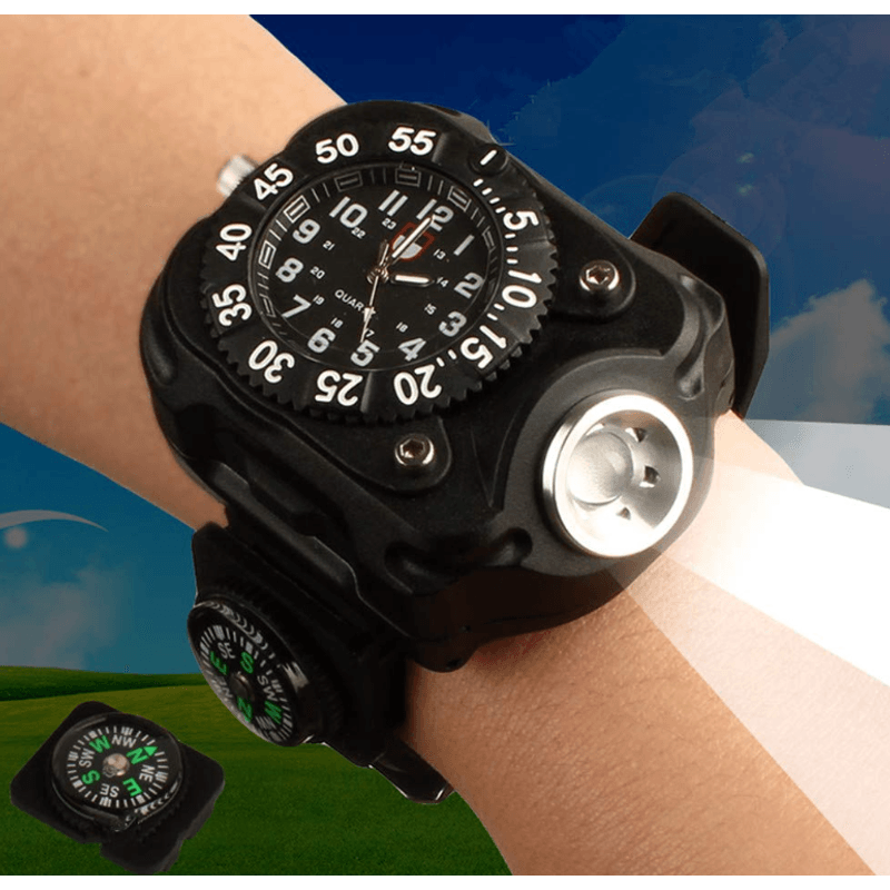 Casa si Gradina - Corpuri si surse de iluminat - Iluminat exterior - Lanterne - Ceas electronic de mana cu Lanterna  2211 - Infinity.ro