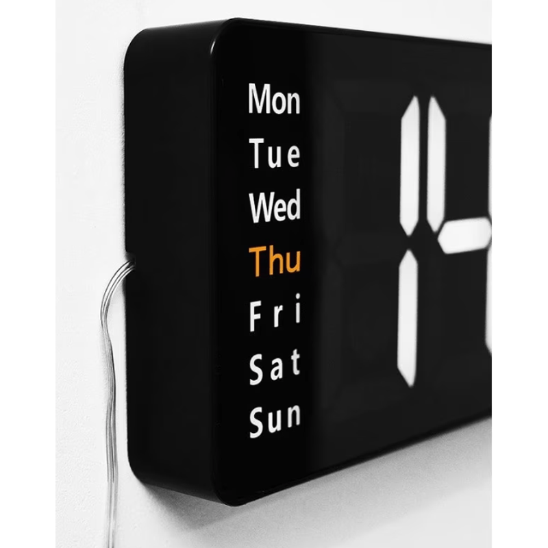 Casa si Gradina - Decoratiuni - Ceasuri - Ceas Digital de Perete RD AB6626 afisaj ALB Functie de Termometru Calendar Temporizator Alarma Dubla - Infinity.ro