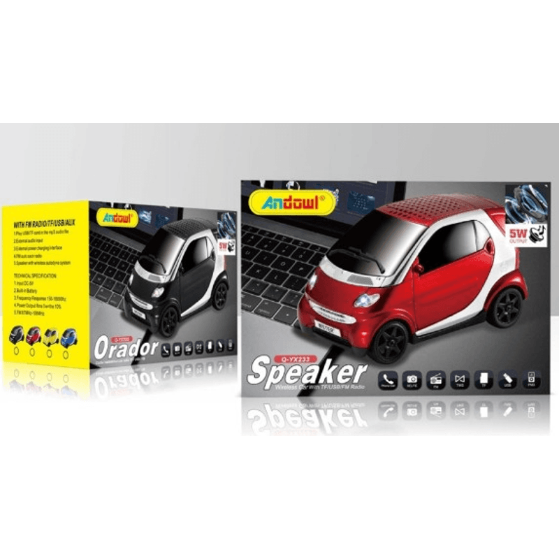 TV, Audio-Video si Foto - Portabile audio - Boxe portabile - Boxa portabila Bluetooth Q YX233 in forma de masina SMART - Infinity.ro
