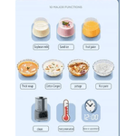 Electronice si Electrocasnice - Electrocasnice bucatarie - Mixere, tocatoare & roboti de bucatarie - Blendere si mini tocatoare - Blender electric multifunctional 1.6L 800W Andowl Q P92 Gri - Infinity.ro